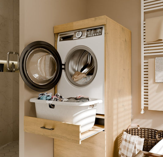 Wasmachine of wasdroger op ergonomische hoogte