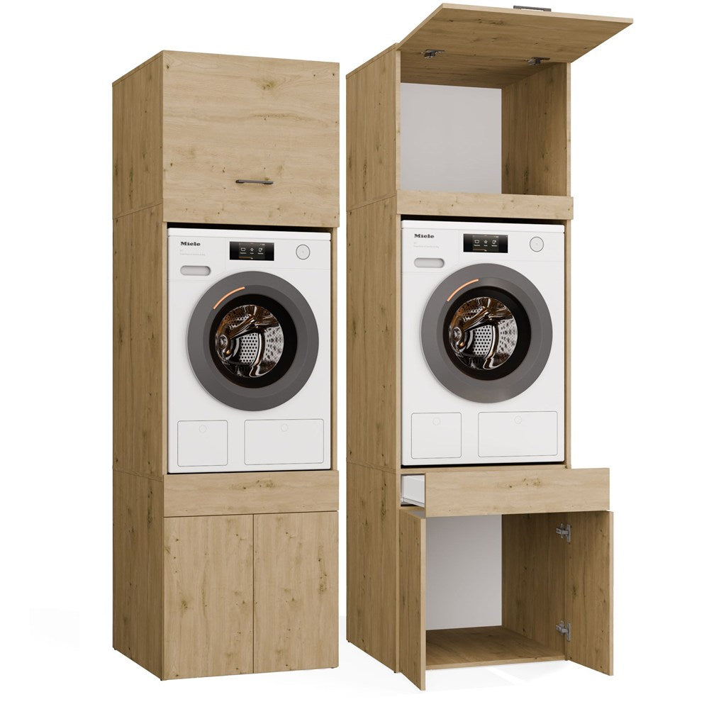Wasmachine en Wasdrogerkast
